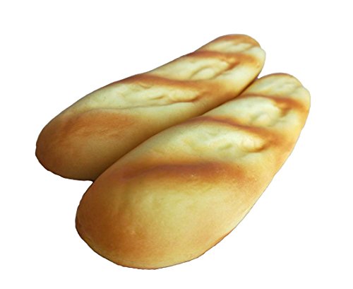 Lorigun 2PCS Artificial Fake Bread Pu Material Baguettes Realistic Faux Food, Imitation French Bread Fake Food for Decoration, Bread Model Kitchen Décor Food Toys Photography Prop
