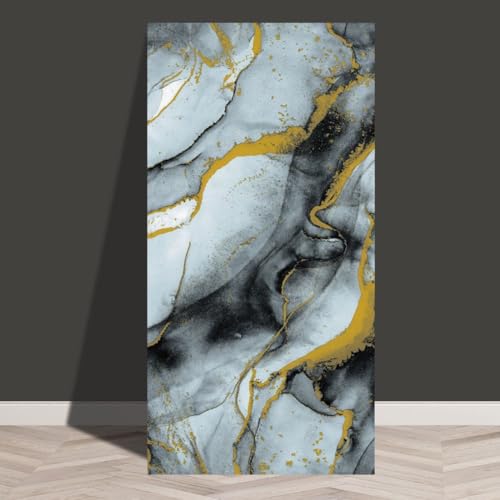 MUMUXIAO 60 x 30 cm, 10 hojas de azulejos de mármol 3D, paneles de pared autoadhesivos impermeables de espuma de PVC para decoración de paredes interiores (azul 3)