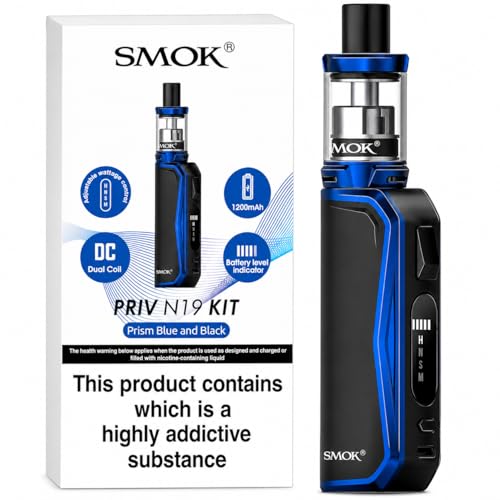 SMOK Priv N19 Starter Kit 30W Vape Mod System [Black Blue]