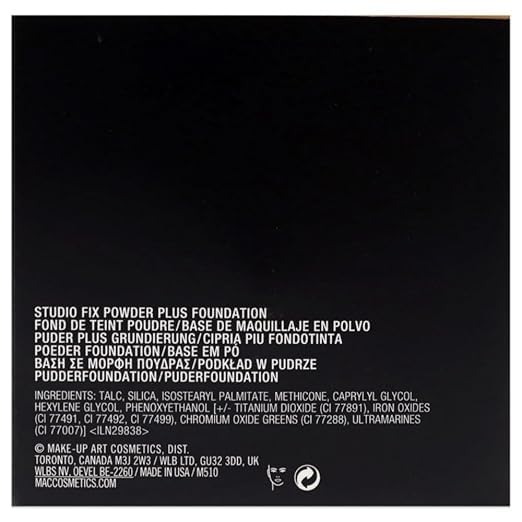 Image of M.aa.cc. Studio Fix Professional Waterproof oil-free Longlasting Liquid 24-hour colour-true foundation Matte Finish For Women, Girls 15g - Shine-Free Compact Powder (NC 40)