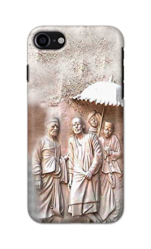 Image of Printed Hard Back Cover Case for Apple iPhone 7 | iPhone 8 | iPhone SE 2020 | SE2 2020 | iPhone SE3 2022 Back Cover (Sai Baba) -1803