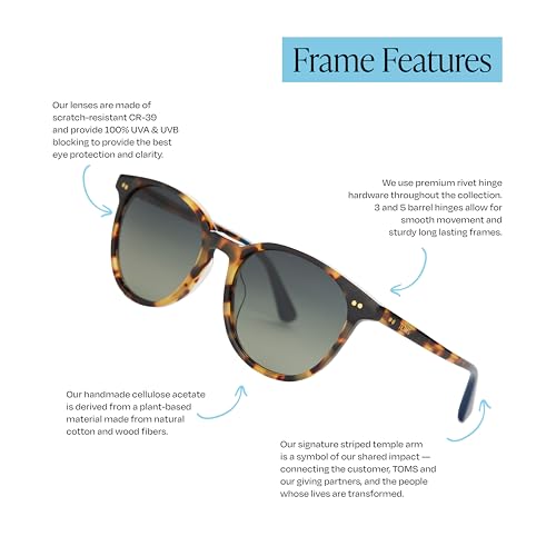 Image of TOMS womens Bellini Round Sunglasses