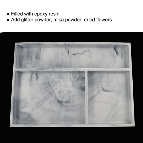Image of Silicone Storage Box, DIY Tray, Multi Grid Jewelry Box, Reusable Multi Grid Jewelry Box, Cosmetics Storage Box for Makeup