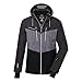 killtec Herren Skijacke/Funktionsjacke mit abzippbarer Kapuze und Schneefang KSW 45 MN SKI JCKT, dunkelanthra, S, 38699-000