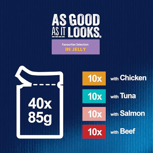 FELIX As Good As it Looks Favourites Selection in Jelly Wet Cat Food 40x85g - Image 6