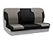 Coverking Custom Fit Rear 60/40 Back Seat Cover for Select Honda Accord Models - Neosupreme (Charcoal with Black Sides)
