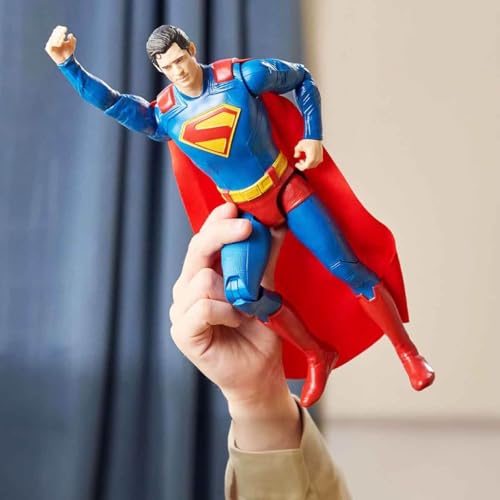 Image of DC Comics, Superman 12-inch Superhero Action Figure, Kids Toys for Boys and Girls Pretend Play, for Ages 4 and Up