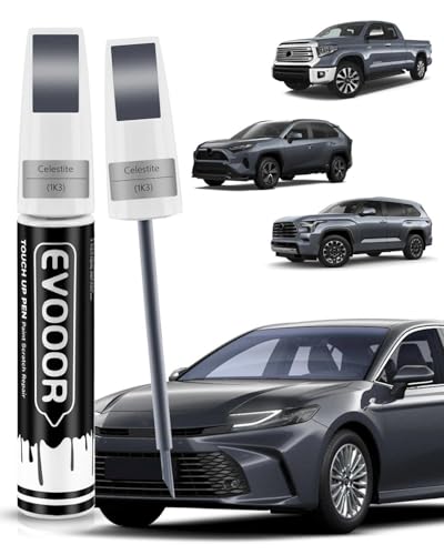 Image of Touch Up Paint Compatible with Toyota Exact Match 2 in 1 Touch up Paint for Chips and Nicks Repair (Celestite(1K3))