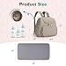 mommore Diaper Bag Small Diaper Backpack Stylish Baby Backpacks Travel Mini Maternity Bags with Insulated Pockets, Changing Pad, Stroller Straps