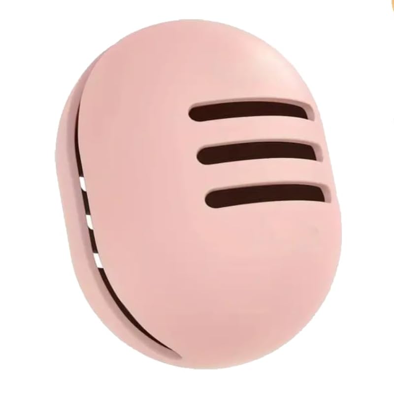 Estuche Portátil para Esponjas de Maquillaje, Organizador de Esponjas, Estuche de Viaje, Funda de Silicona, Caja para Esponjas, Guardador de Esponjas (Rosa)