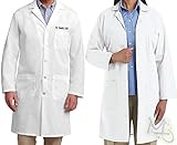 Unisex Embroidered White Lab Coat - Lab Coat - Add a name - Business Name - Personalized Lab Coat...