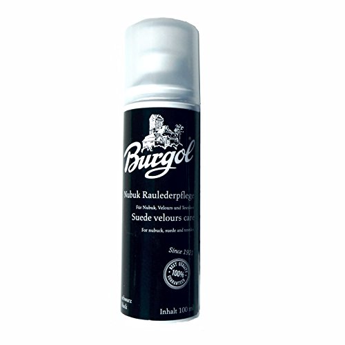 Burgol Nubuk-Wildlederpflege 100 ml - 3fach Pflege für Nubuk, Velours und Textilien (100 ml, Schwarz)