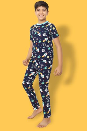 Image of Ninos Dreams Boys Cotton Coord Set /Boys Night Suit /Boys Loungewear /Boys Night Dress