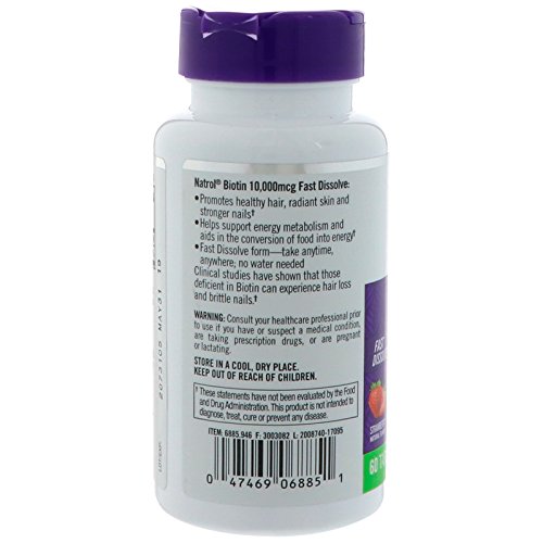 Natrol Biotin 10000mcg Fast Dissolve Tablets