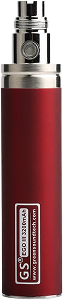 GreenSound GS Ego III 3200mAh Quality Battery E Cig Rechargeable Pen Batteries Nicotine Free Empty Device Red