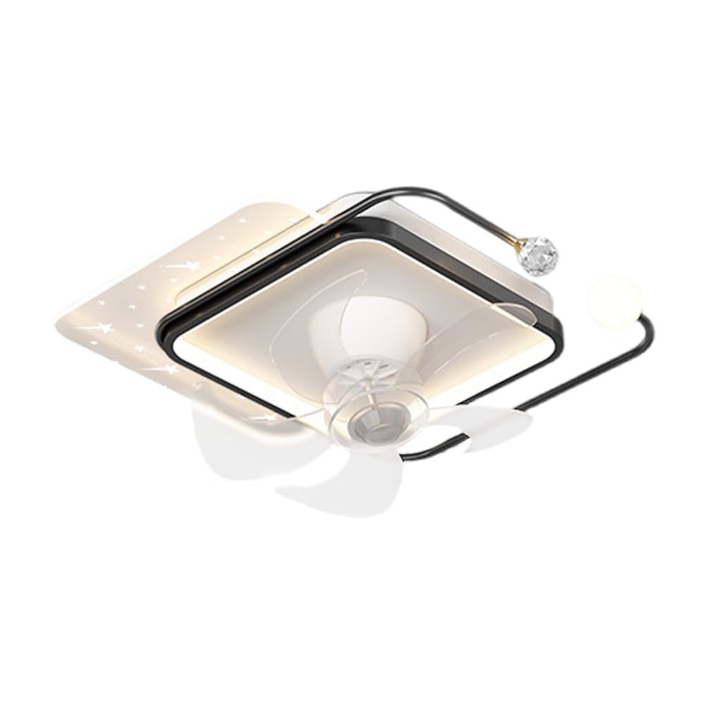 HXYSXHJUO Fan Light Ceiling 360 Degree Rotating All in one