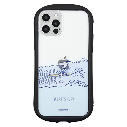グルマンディーズ ピーナッツ iPhone12/12 Pro対応 ハイブリッドクリアケース サーフ SNG-553C ブルー
