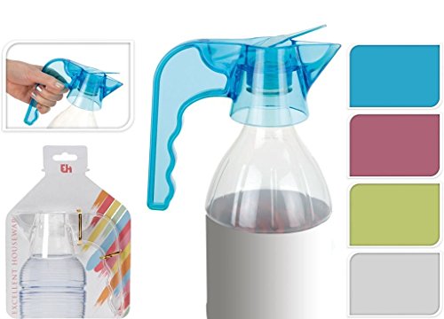 Juego de 4, Multi-color cónicas Topster dosificador de flujo libre de la botella de plástico