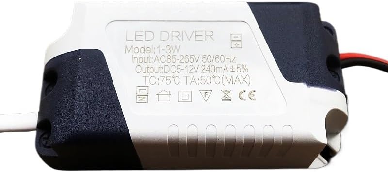 LED Driver 300ma 1-3W 3-5W 4-7W 8-12W 12-18W 18-24W LED Constant Current Driver Power Unit Supply for LED Bulb Transformer(3-5W 300ma)