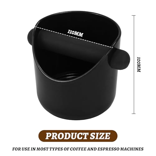 Omevett 450ml Coffee Knock Box - Non-Slip Barista Accessory for Coffee Grounds Disposal with Removable Knock Bar - Image 2