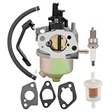 Harbot Carburetor for Harbor Freight Chicago Predator 4000 3000 3050 3200 4375 Watts Generator Powered by A 212CC 208CC 7HP 6.5HP Engine Parts with Fuel Filter Spark Plug