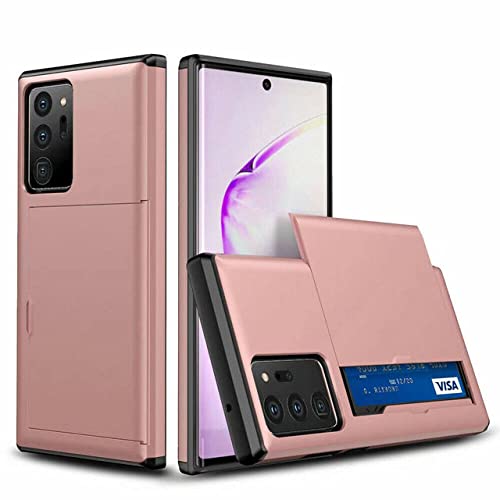 Étui Samsung S20 rose doré : protection double couche avec porte-cartes