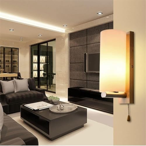 Lámpara de pared E27 de diseño moderno y simplicidad con pantalla de vidrio 7
