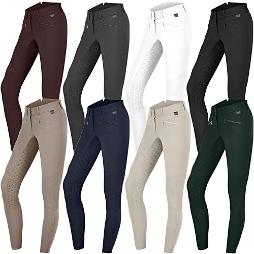 E.L.T Ladies Hella High Waist Silicone Breeches - Black / EU 46 - 7