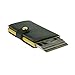 SECRID - Secrid Mini wallet Genuine Leather Rango Green Gold RFID Safe Card Case for max 12 cards