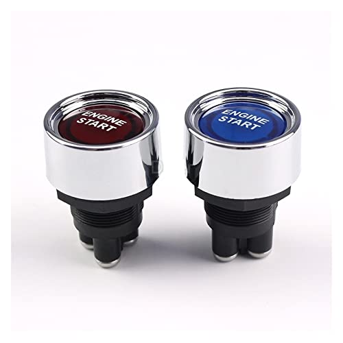 Deportes de carreras botón de arranque azul 12V 50A para salpicaderos de competición 5