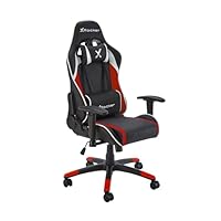 X-Rocker Agility Gaming Chair for Kids and Juniors, Swivel Office Chair Ergonomic PC Chair with High Back, Headrest and Lumbar Support Cushion, Height Adjustable - RED