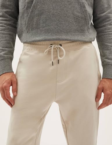 Image of Marks & Spencer Mens Solid Mid Rise Regular Fit Jogger