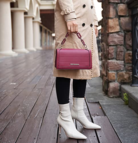 MKF Crossbody Bags for Women – PU Leather Pocketbook Handbag – Medium Side Messenger Purse, Shoulder Strap3