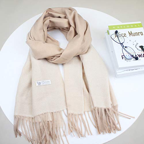 Écharpe patchwork gris et jaune pour femme | Foulard d'hiver bicolore