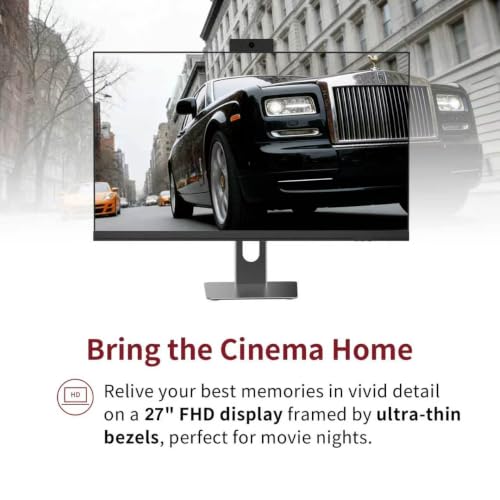 Image of 27 inch All-in-One Desktop Computer, i5 CPU, 16GB RAM, 512GB SSD, Win 11 Home
