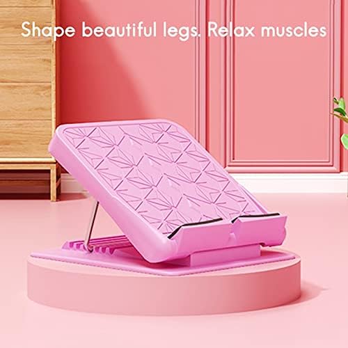 Tilt Board Portable Slant Board Adjustable Slant by 7 Levels Leg Strength Exerciser Yoga Auxiliary Equipment (Color : Blue)