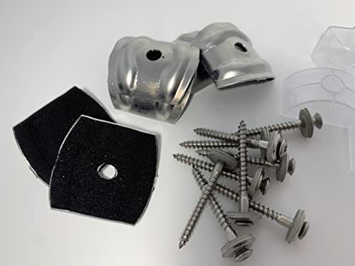 Set aus je 100 Stück Kalotten & Abstandhalter & Spengler-Schrauben TX20 EPDM-Dichtscheiben 4,5x45mm für Trapez-Sinus… – Bild 6