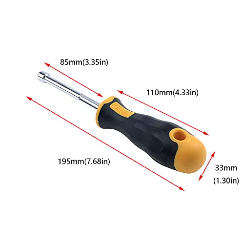 Antrader 6Mm Nut Driver, High-Carbon Steel Hex Nut Key Hand Tool Screwdriver #TOP1
