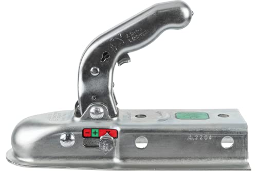 UNITRAILER tête d’attelage KNOTT K7,5-L pour remorque 750 kg – pour Timon carré 60 mm – Indicateur d’Usure – Résistant à la Corrosion –...