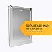 Large Dual Flap Heavy Duty Rustproof Dog Doors for Exterior Doors - Solid Aluminum Frame with Magnetic Closure on Polyurethane Flap All The Way Around for Optimal Seal to Keep Bad Weather Out