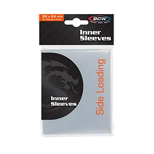 Inner Sleeves BCW Sideloading pochettes latérales sans acide