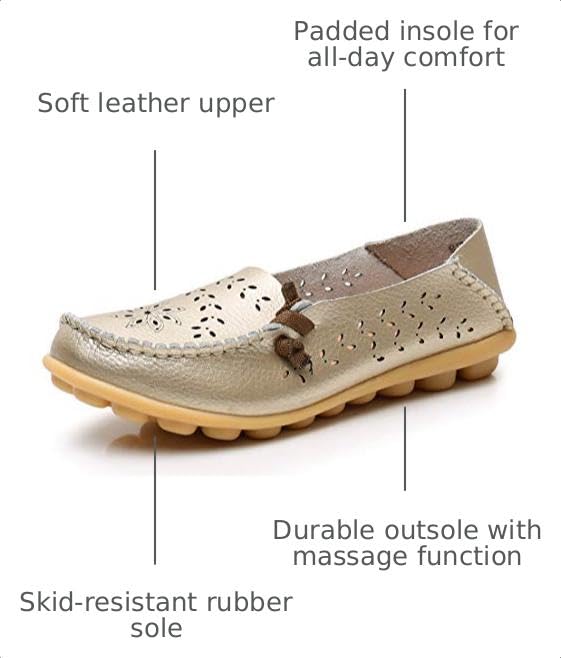 Image of VenusCelia Women's Comfort Walking Cute Flat Loafer | Casual Shoes