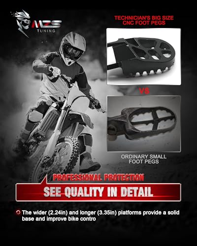 Image of MZS Dirt Bike Foot Pegs for KLX300 KLX300R KLX250 KLX250SF CR85R XR650L
