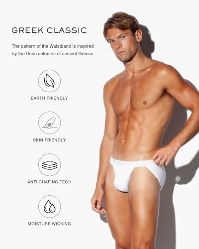 SALIGIA Men’s Modal Bikini Briefs 3-Pack Sexy, Tag-Free & Ultra Soft Underwear with No Fly Pouch, Breathable High-Cut Briefs2
