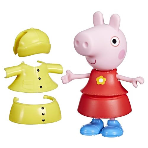 Peppa Pig Hasbro, Estilos Divertidos en Días de Lluvia, Muñecas para Niñas y Niños de 3 Años, Juguete con Accesorios, Traje de Color Amarillo, Inventar Historias, Idea de Set para Regalo Peppa Pig Hasbro, Estilos Divertidos en Días de Lluvia, Muñecas para Niñas y Niños de 3 Años, Juguete con Accesorios, Traje de Color Amarillo, Inventar Historias, Idea de Set para Regalo