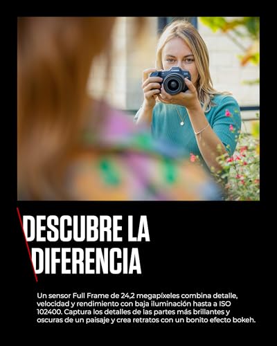Cámara Canon EOS R8 Mirrorless Full Frame - 24.2 MP, Video 4K a 60 fps, Pantalla Táctil Articulada - Negro - Fernando Cortés