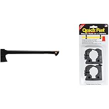 Fiskars 375581-1001 Chopping Axe, 28-Inch, Black & END of Road Original Quick Fist Clamp for mounting Tools & Equipment 1" - 2-1/4" Diameter, 2 Count Pack of 1 - 0010