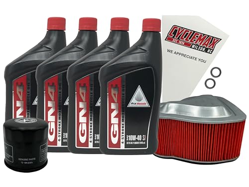 CYCLEMAX Standard 10W-40 Tune-Up Kit Compatible with 2002-2008 Honda VTX 1800 VTX1800
