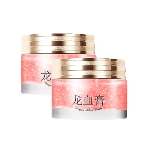 Crema Retinol Placenta Sangre de Dragón, Crema Reafirmante Facial con Retinol, Atenúa Líneas de Expresión y Tensa la Piel, Hidratación Profunda, Apto para Todo Tipo de Piel (2PCS)