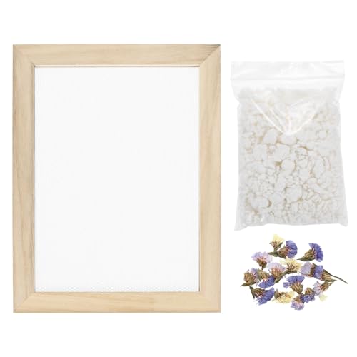 Cadre de fabrication de papier MECCANIXITY 25x48cm avec fleurs - 2